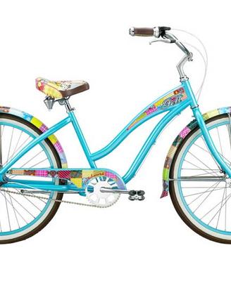Bici da donna FELT turchese patchwork scatto fisso