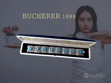 Bracciale vintage Bucherer in argento handmade