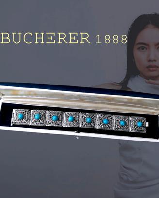 Bracciale vintage Bucherer in argento handmade