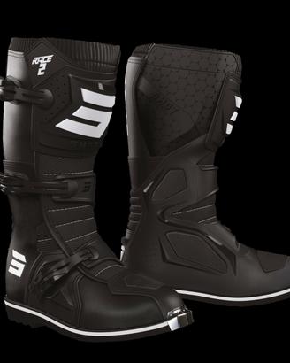 STIVALI CROSS MOTOCROSS ENDURO SHOT RACE 2 BLACK