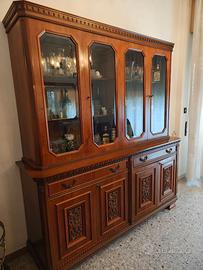 Credenza mobile vetrina da soggiorno in legno