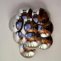 Lampada G. Reggiani anni ’70 – 9 dischi cromati