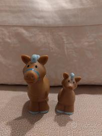 coppia cavalli in plastica vintage