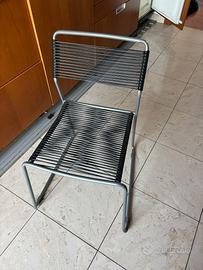 4 Sedie cucina sala da pranzo metallo