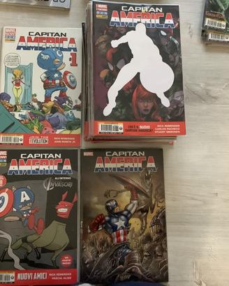 Lotto fumetti capitan America con variant miste