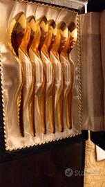 cucchiaini da caffè hartvergoldet