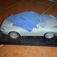Porsche 911 incidentata diorama
