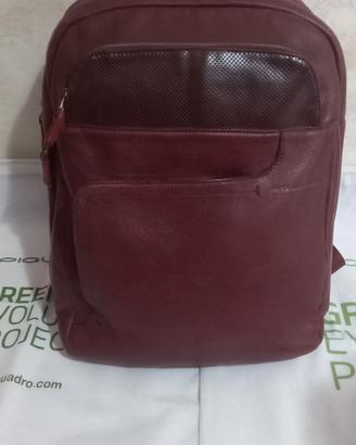 zaino piquadro marrone in pelle 