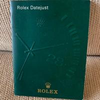 Rolex booklet originale date Just anno 2000