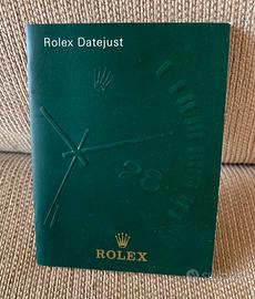 Rolex booklet originale date Just anno 2000