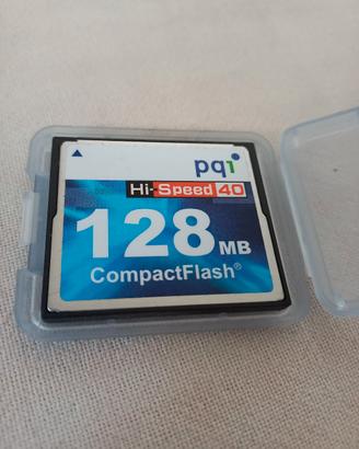 Scheda memoria CompactFlash 128MB HI SPEED 