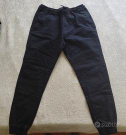 Pantaloni Slim Jogger Bershka Neri - Taglia M