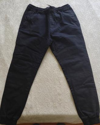 Pantaloni Slim Jogger Bershka Neri - Taglia M