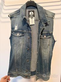 Jcolor Gilet Jeans senza maniche