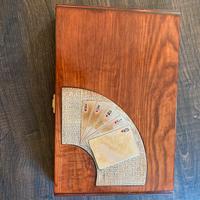 Cofanetto di pregio Poker legno e argento