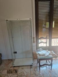 Vetrinetta in vetro e legno 77×44×171 nuova