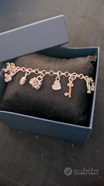 Bracciale in argento 925 con Charms e zirconi 