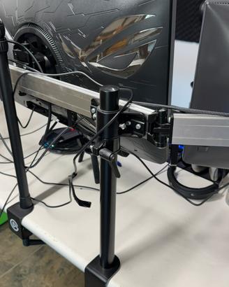 Braccio monitor da scrivania triplo VESA 75/100