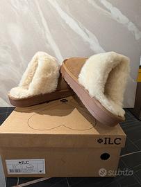 Ciabatte pelose donna ILC cognac tg.42