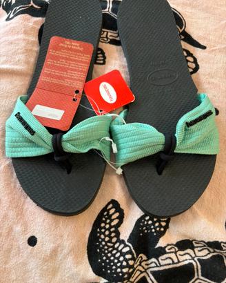 Havaianas St Tropez nero/menta 39/40