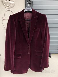 Blazer elegante uomo in velluto bordeux Paul Smith