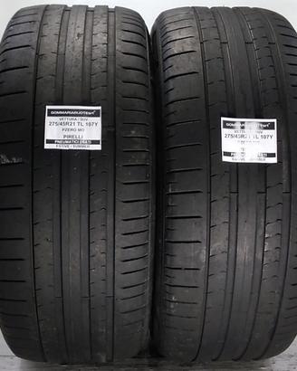 2 PNEUMATICI USATI 275/45R21 107Y PZERO PIRELLI GO