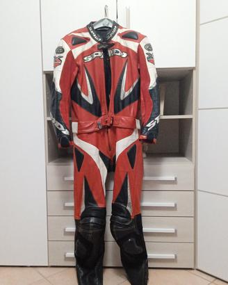 tuta moto in pelle divisibile 