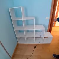 mobile bianco libreria