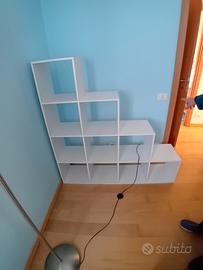 mobile bianco libreria