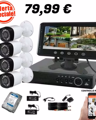 Kit Videosorveglianza Professionale 2 Mpx