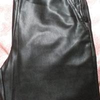 pantalone ecopelle vita alta 