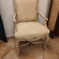 poltrona/sedia antichizzata