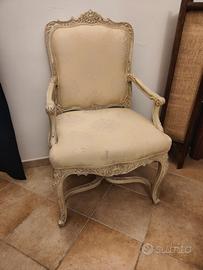poltrona/sedia antichizzata