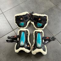 Stinchiere equick nere con pelo e gel