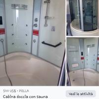 Cabina doccia con sauna