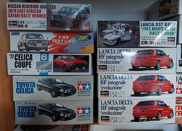 Kit 1/24 rally tamiya hasegawa modeler's  ecc.