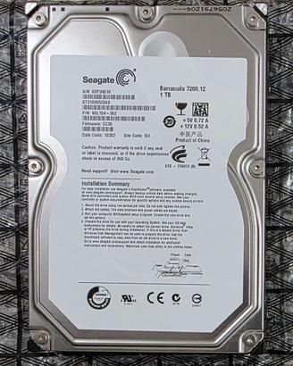 Hard Disk Interno Seagate Barracuda 1TB SATA 3.5"