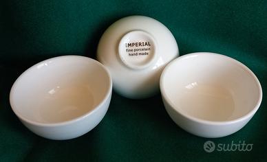 TOGNANA e IMPERIAL ciotole in ceramica bianca