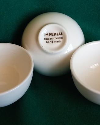 TOGNANA e IMPERIAL ciotole in ceramica bianca
