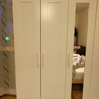 Armadio Ikea BRIMNES a 3 ante, bianco, 117x190 cm