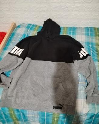 felpa puma con cappuccio tg m 