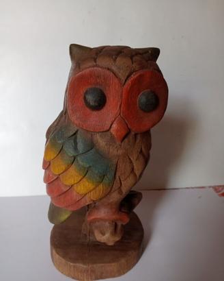 Gufo in legno 