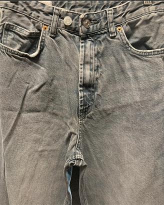 jeans zara grigi wide leg taglia 40 nuovi