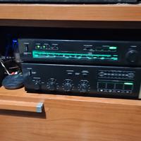 amplificatore con v meter led più radio pioneer