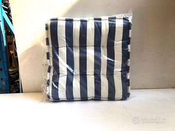 24 cuscini a righe bianchi e blu