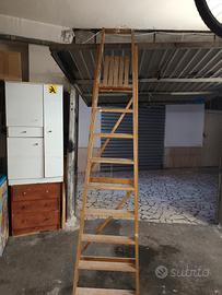 scala in legno 9 gradini