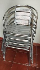 Sedie in alluminio da esterno 