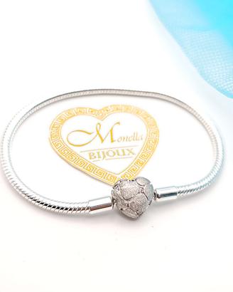 Bracciale cuore argentato misura 19 Modell Pandora