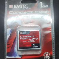 Compact Flash Emtec 1Gb nuova