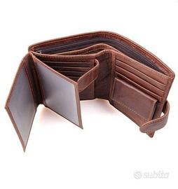 Portafoglio da uomo con portamonete per carte di c